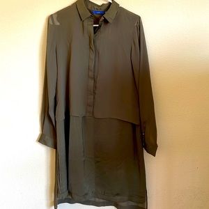 APT 9 dress in olive, perfect for summer events.